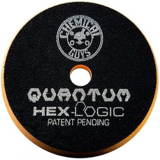 Chemical Guys BUFX112HEX5 Hex-Logic Quantum Medium-Heavy Cutting Pad Orange 5.5"