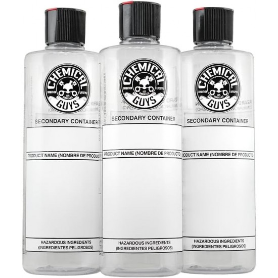 Chemical Guys ACC139 Dilution Bottle with Spout Cap 16 oz (3 Pack)