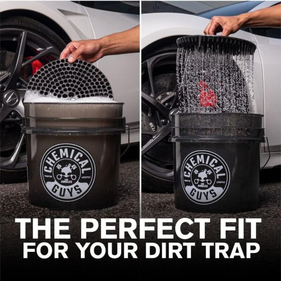 Chemical Guys ACC108 Heavy Duty Smoked Black Detailing Bucket 4.25 Gallon