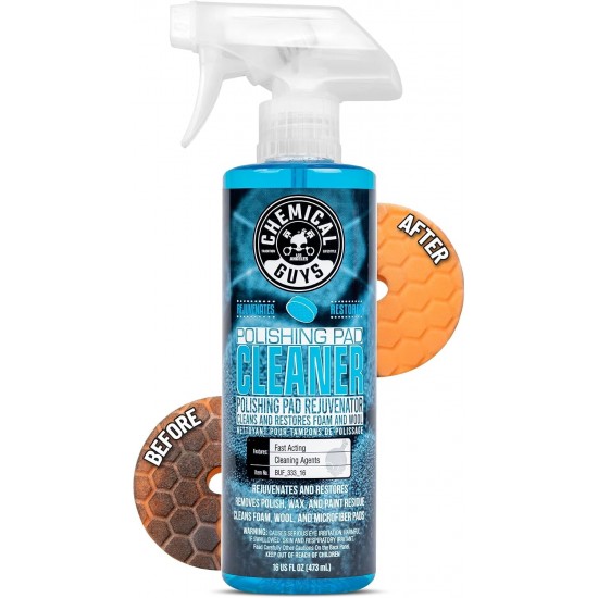 Chemical Guys BUF_333_16 Foam and Wool Citrus Based Pad Cleaner 16oz