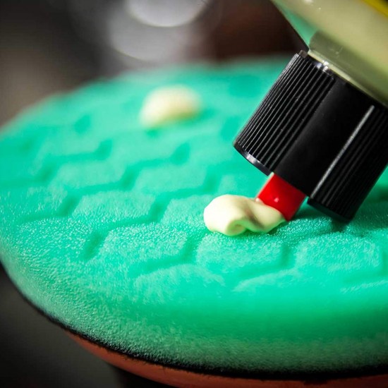 Chemical Guys BUFX113HEX5 Hex-Logic Quantum Heavy Polishing Pad Green 5.5inch