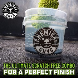 Chemical Guys ACC106 Heavy Duty Ultra Clear Detailing Bucket 4.25 Gallon
