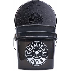 Chemical Guys ACC108 Heavy Duty Smoked Black Detailing Bucket 4.25 Gallon