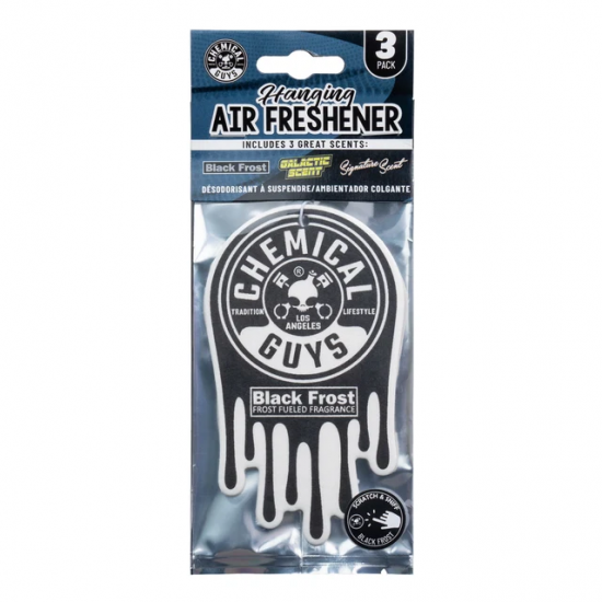 Chemical Guys AIR405 Hanging Air Freshener 3pcs-Black Forest