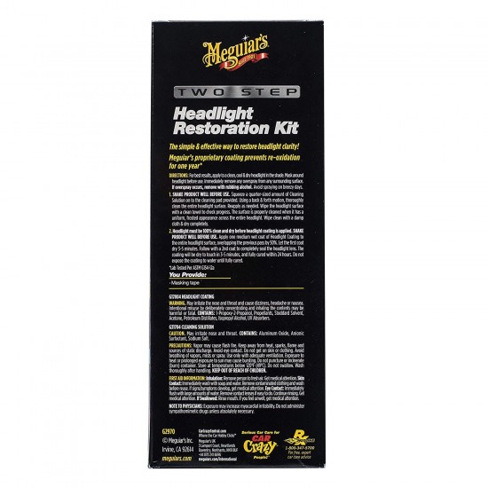 Two Step Headlight Restoration Kit