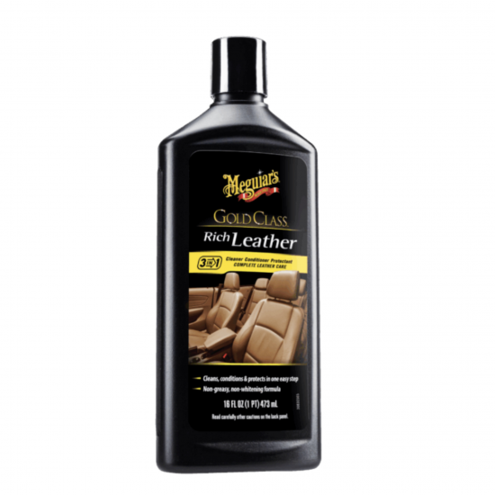Meguiar's G17916 Gold Class Rich Leather Cleaner & Conditioner 16oz
