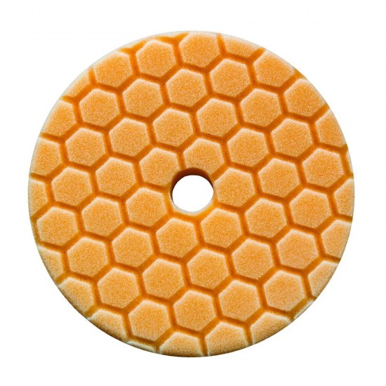 Chemical Guys BUFX112HEX5 Hex-Logic Quantum Medium-Heavy Cutting Pad Orange 5.5"