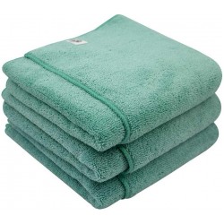 Chemical Guys MIC36403 Workhorse XL Professional Grade Microfiber Towel, 24" x 16" (3 Pack)-Green