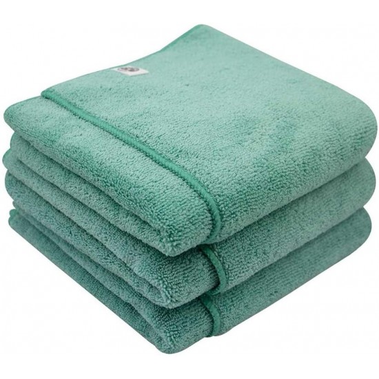 Chemical Guys MIC36403 Workhorse XL Professional Grade Microfiber Towel, 24" x 16" (3 Pack)-Green