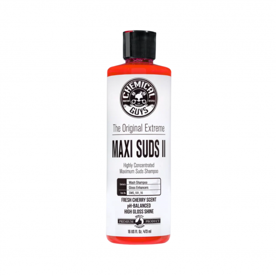 Chemical Guys CWS_101_16 Maxi Suds II Super Suds Car Wash Shampoo (16 Oz) Cherry