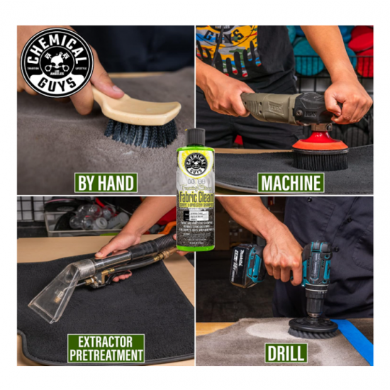 Chemical Guys Foaming CWS203 Citrus Fabric Clean Carpet And Upholstery Shampoo And Odor Eliminator (1G)