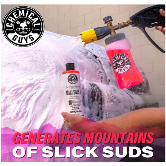 Chemical Guys CWS_101_16 Maxi Suds II Super Suds Car Wash Shampoo (16 Oz) Cherry