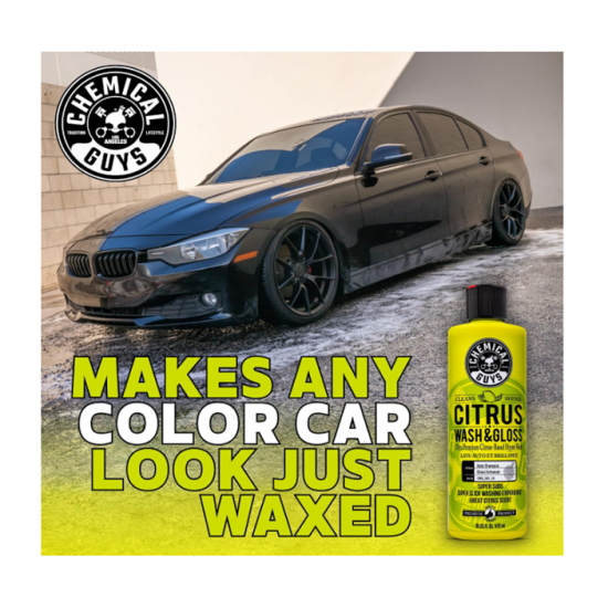 Chemical Guys CWS_301_16 Citrus Wash And Gloss Concentrated Car Wash (16 Oz) 