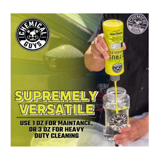 Chemical Guys CWS_301_16 Citrus Wash And Gloss Concentrated Car Wash (16 Oz) 
