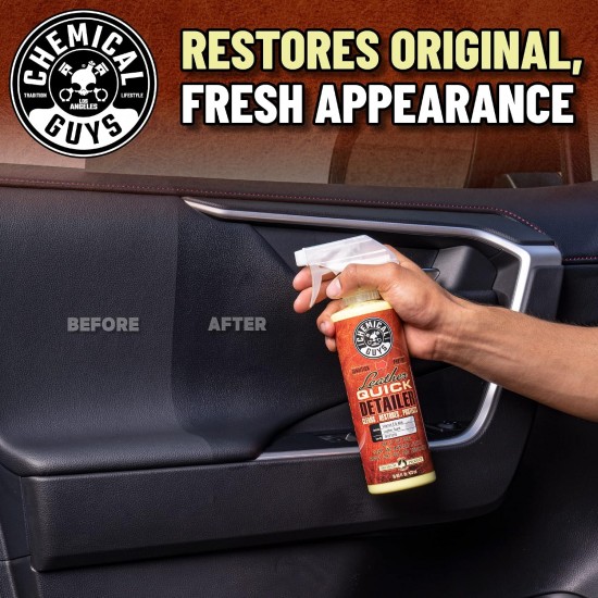 Chemical Guys SPI21616 Leather Quick Detailer Matte Finish Leather Care Spray (16 Oz)