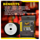 Meguiar's Professional 5" Finishing Foam Pad, 2pk, 10/CV