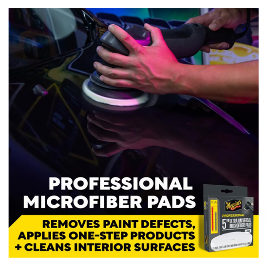 Meguiar's Professional 5" Microfiber Pad, 2pk, 12/CV