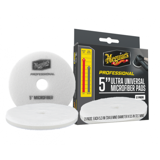 Meguiar's Professional 5" Microfiber Pad, 2pk, 12/CV