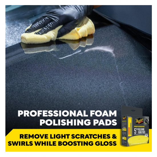 Meguiar's Professional 5" Polishing Foam Pad, 2pk, 10/CV