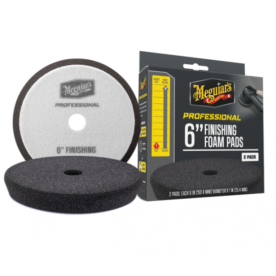 Meguiar's Professional 6" Finishing Foam Pad, 2pk, 10/CV
