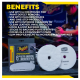 Meguiar's Professional 6" Microfiber Pad, 2pk, 10/CV